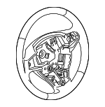 32337842807 - Steering: Steering Wheel for BMW: 535i GT, 535i GT xDrive, 550i GT, 550i GT xDrive, 740i, 740Ld xDrive, 740Li, 740Li xDrive, 750i, 750i xDrive, 750Li, 750Li xDrive, 760Li, ActiveHybrid 7 Image