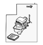 13717853879 - Engine: Air Cleaner Assembly for BMW: M3 Image