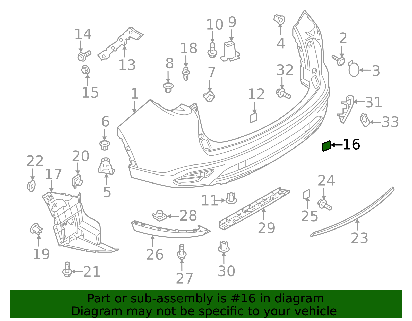TK48-50-EK1 - Tow Bracket Cover 2016-2023 Mazda CX-9 | Mazda-Parts