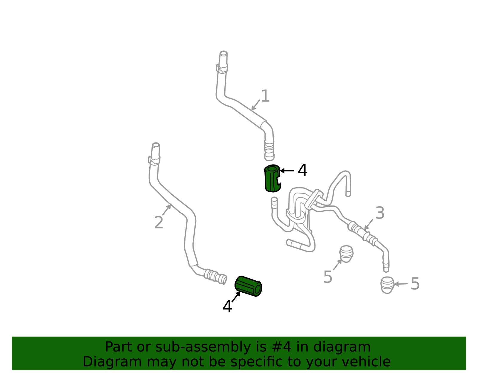 9L8Z-7Z465-A - Transmission Oil Cooler Line Clip | Ford Parts Direct