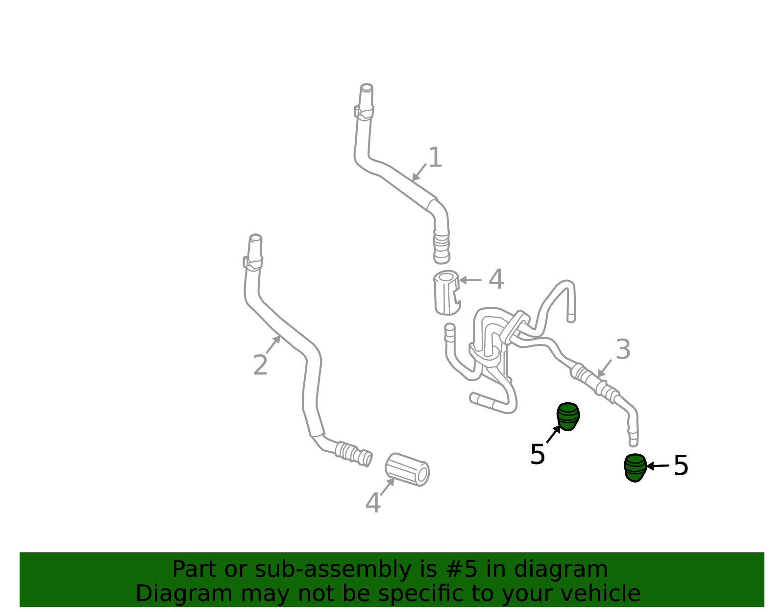 Ford OEM F7DZ-7D273-AA Automatic Transmission Oil Cooler Line Connector Fitting