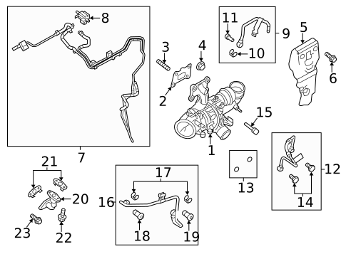 Turbo Charger for 2017 Ford Special Service Police Sedan #0