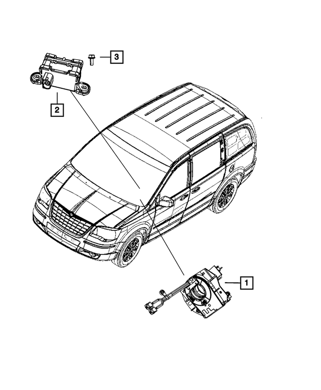 56029560AB - Electrical: Dynamics Sensor for Mopar Image