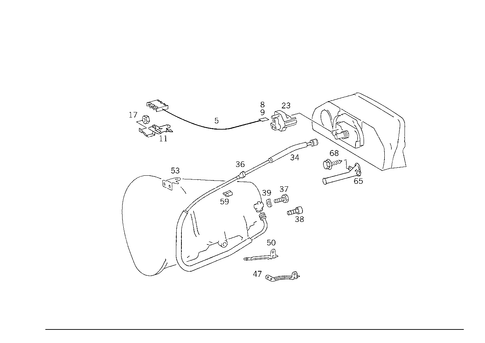 Speed Sensor, Speedometer Flexible Shaft for 1988 Mercedes-Benz 300E #3