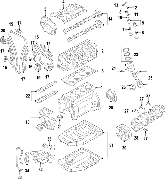 6H109158N - : Timing Chain for Audi Image