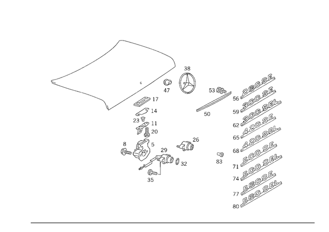 1267503385 - : Parts Kit, Lock for Mercedes-Benz Image