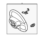 451000W131E0 - : Steering Wheel for Lexus: ES300, ES330 Image