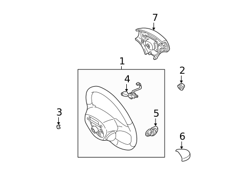 Steering Wheel & Trim for 2003 Lexus ES300 #0