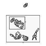 819101G610 - : Ignition Lock Assembly for Kia: Rio, Rio5 Image