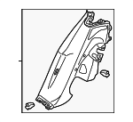 97055519601DNZ - : Lower Quarter Trim for Porsche: Panamera Image