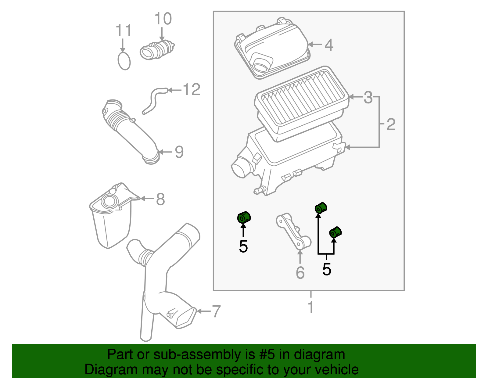 2012-2020 Chevrolet Sonic Multi-Purpose Insulator 95933271 - View #3