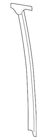 55347323 - Body: Lock Pillar for Dodge: B150, B1500, B250, B2500, B350, B3500 Image