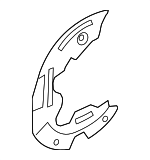BRDS39 - Brakes: Motorcraftâ„¢ Splash Shield for Ford Image