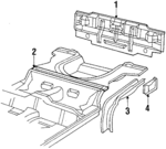 20448871 - Body: Rear Body Panel for Cadillac: Cimarron Image