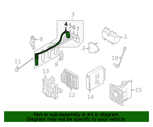 2004-2008 Chevrolet Number 1 Spark Plug Cylinder Wire 96497774 ...