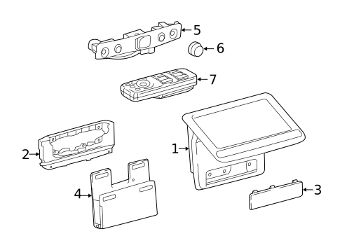 Entertainment System Components for 2019 Toyota Land Cruiser #0