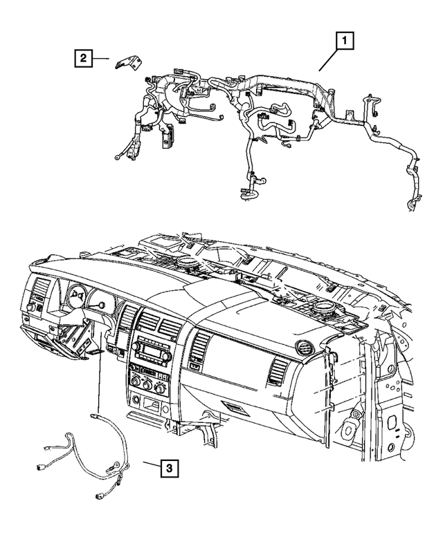 56049424AI - Electrical: Steering Wheel Wiring for Mopar Image image