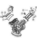 68147538AB - 3.0L Turbo Diesel; Engine: Cylinder Head Cover for Mopar Image