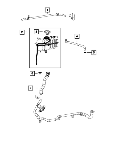 Engine Coolant Reservoir (Bottle) for 2023 Jeep Cherokee #0