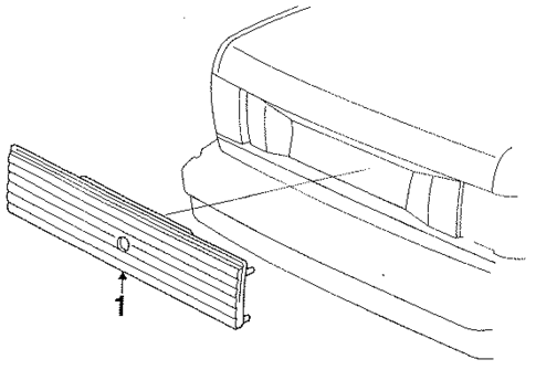 Rear Reflector for 1993 Chrysler LeBaron #0