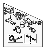 52114834AA - Universals &amp; Rear Axle: Axle for Jeep: Commander, Grand Cherokee Image