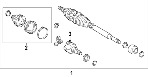 Drive Axles for 2025 Lexus RZ450e #1