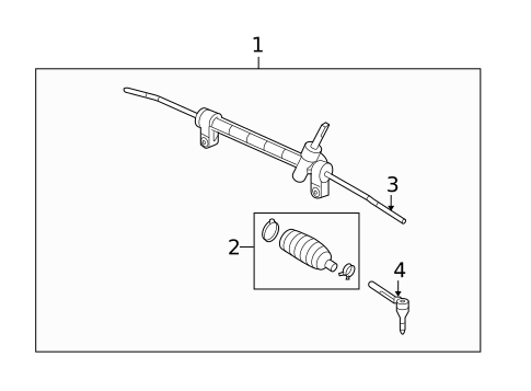 Steering Gear & Linkage for 2008 Saturn Vue #2