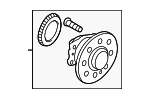 52750F9100 - Driveline &amp; Axles: Wheel Bearing And Hub Assembly for Hyundai Image image