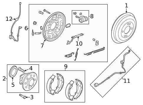 Brake Components for 2018 Hyundai Accent #0