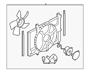 21481EL00A - : Fan Assembly for Nissan: Versa Image
