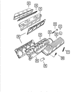 R5852480AB - Engine 5.9L Eight Cylinder: Cylinder Head for Mopar Image