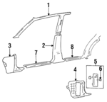8582634100DAQ - : 1995-1997 Hyundai Sonata - Fuse Box Cover for Hyundai: Sonata Image