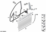 51767275296 - : Joint Seal, Door, Front Right for BMW Image