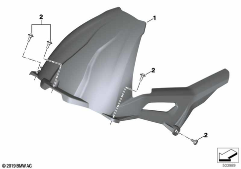 Rear Wheel Cover, License Plate Bracket for 2019 BMW-Motorrad S 1000 XR #11