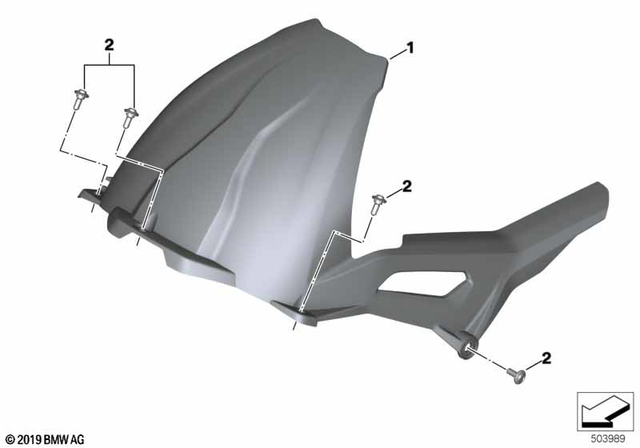 46628392383 - : Rear Wheel Cover for BMW-Motorrad Image