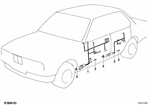 61121392711 - Vehicle Electrical System: Wiring Drivers Side for BMW: 850Ci Image image