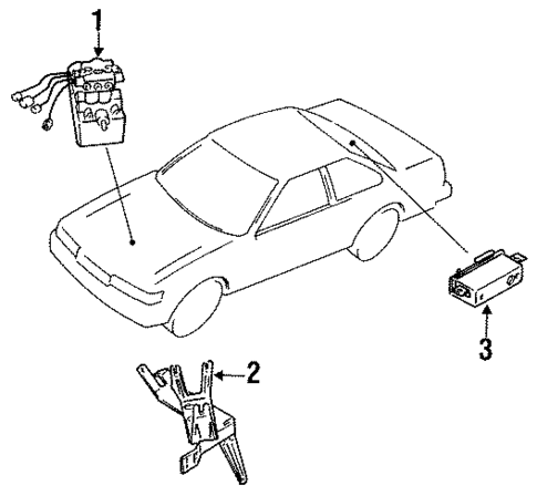 ABS Components for 1992 INFINITI M30 #0