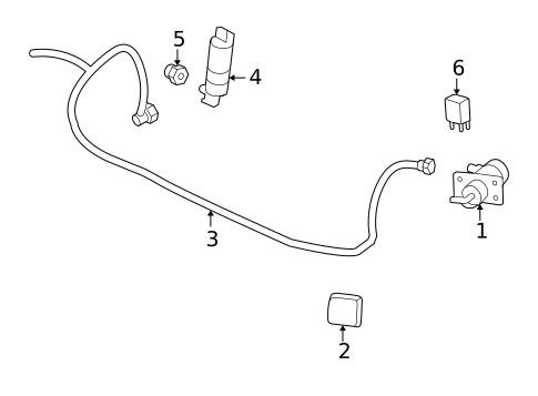 Washer Components for 2004 Chevrolet Trailblazer EXT #0