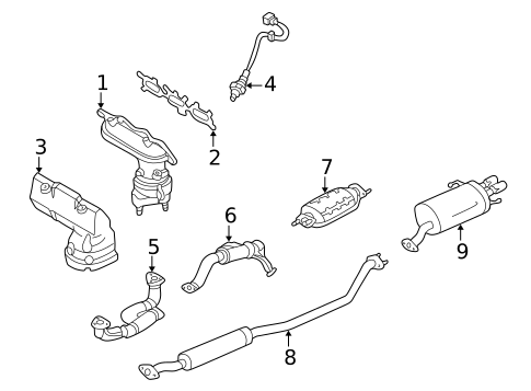 Exhaust Components for 1999 Mazda Millenia #0