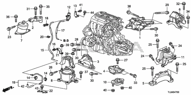 Engine Mounts (MT) for 2009 Acura TSX #0