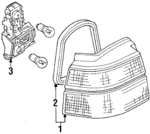535945111A - Electrical: Tail Lamp Assembly for Volkswagen Image
