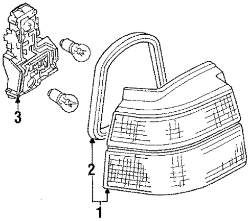 Tail Lamps for 1994 Volkswagen Corrado #0