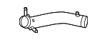 30636612 - Cooling System: Air Pipe for Volvo: S60, S80, V60, XC60, XC70 Image