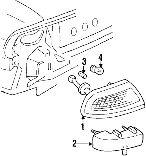 Combination Lamps for 1997 Buick LeSabre #0