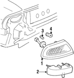 19169006 - Electrical: Tail Lamp Assembly for Buick: LeSabre Image