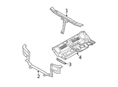 Radiator Support for 2004 Hyundai Santa Fe #0
