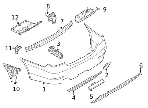 Bumper & Components - Rear for 2007 BMW M5 #0