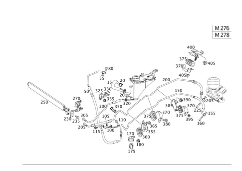 Line Arrangement of Hydraulic System for 2013 Mercedes-Benz SL550 #0