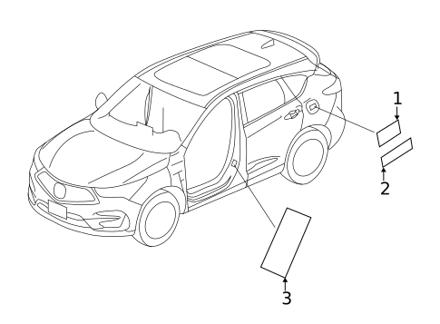 Labels for 2024 Acura RDX #0