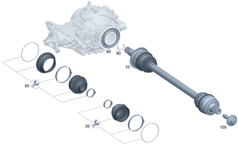 Axle Shaft for 2026 Mercedes-Benz CLE53 AMG #0